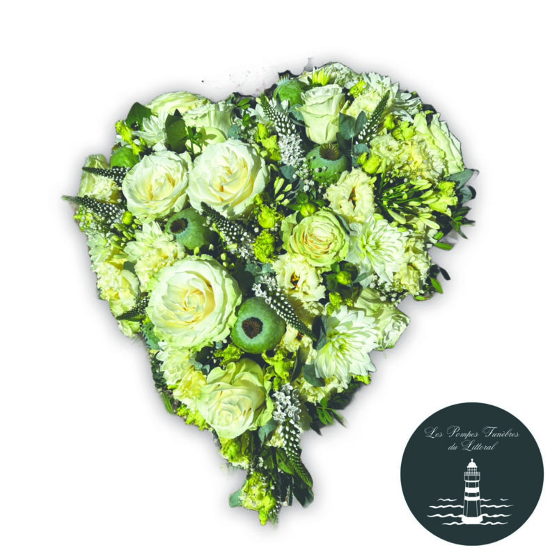 Coeur de blanc pur